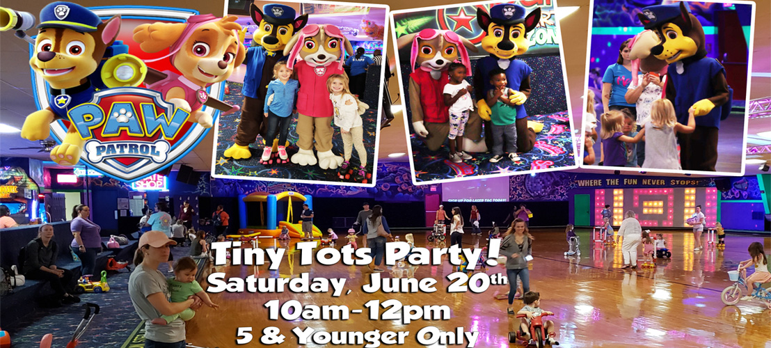 Tiny Tots Paw Patrol June 2026 website
