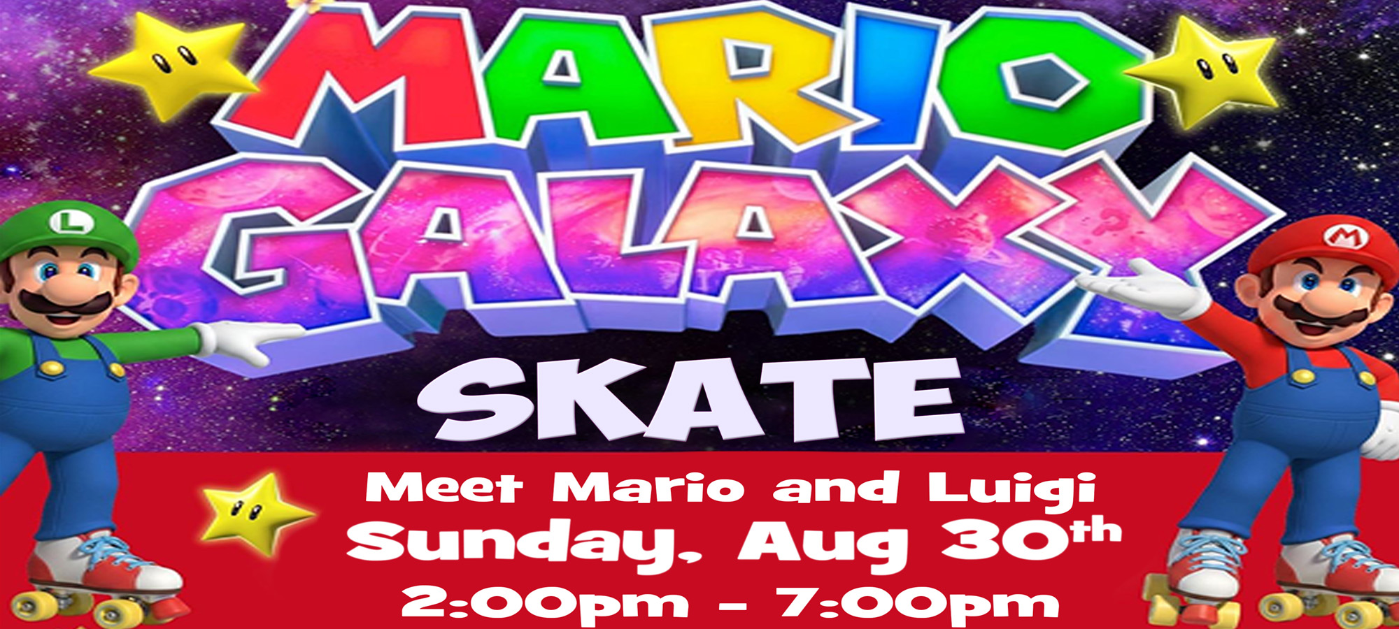 Mario Luigi Skate August Both 2026